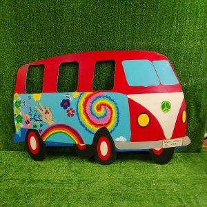 Hippie bus photoboard