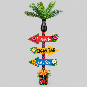 Havana nights this way that way sign