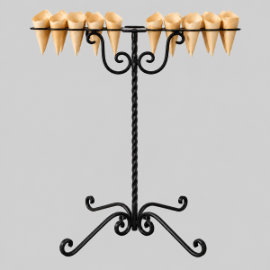 Bamboo confetti stand