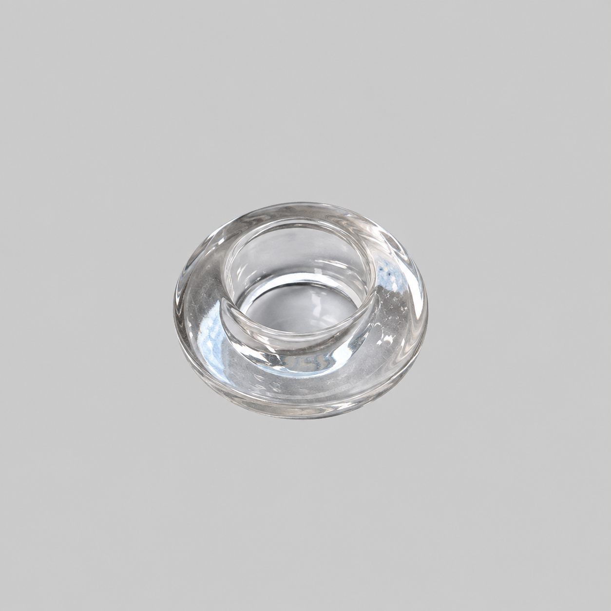 Single candle stand glass