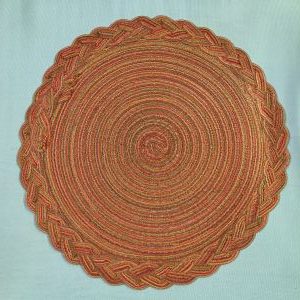 Burnt orange placemat