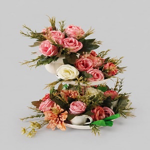 3 TIER HIGH TEA FLOWER STAND