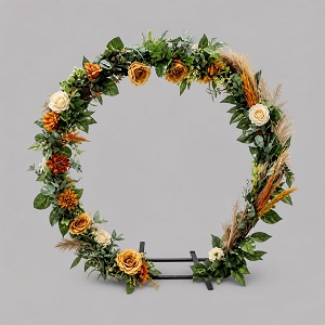 80CM NATURAL AND GREENERY FLOWER CIRCLE