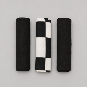 Black chair ties