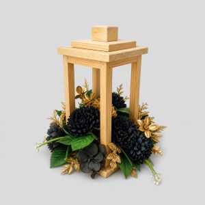 Black flower lantern