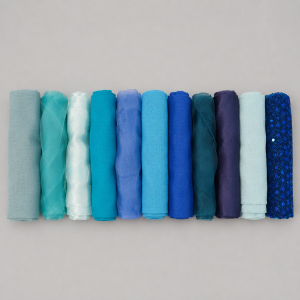 Blue chair ties
