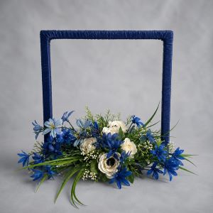Blue flower square
