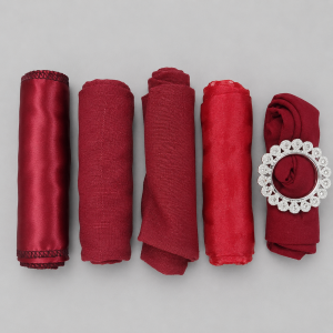 Burgundy chair ties