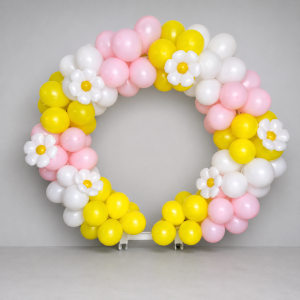 Flower balloon circle