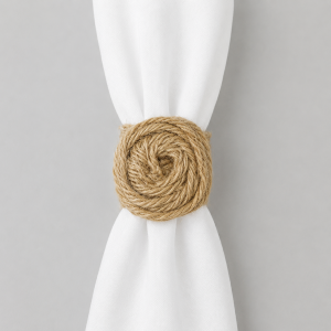 Hessian napkin ring
