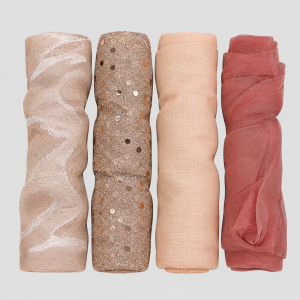 Rose gold chair ties