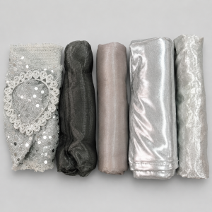 Silver chair ties