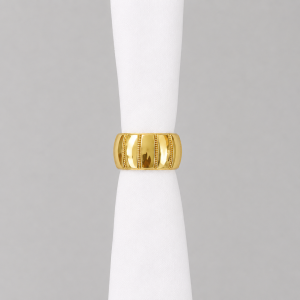 Solid gold napkin ring