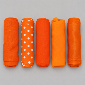 orange chair ties