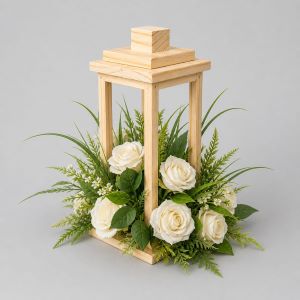 white flower lantern