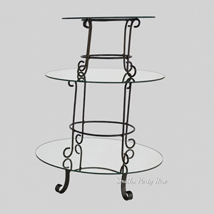 3 tier mirror cup cake stand