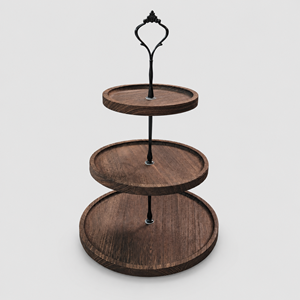 3 tier wooden cup cake
