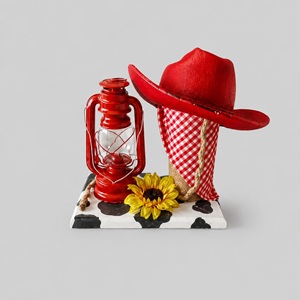 Cowboy centrepiece red