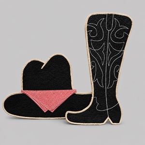 Cowboy hat & boot