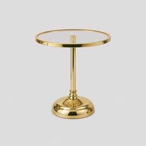 Gold cake stand large