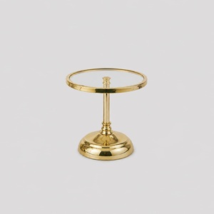 Gold cake stand sml