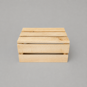 LIGHT BROWN WOODEN CRATE
