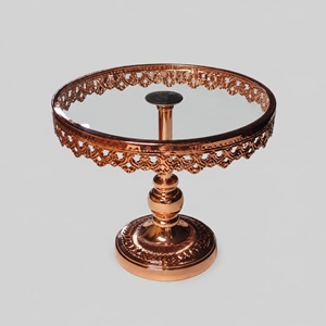 Med rose gold cake stand