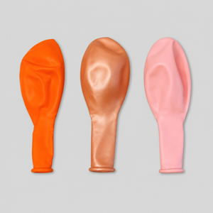 Mixed orange & peach balloons