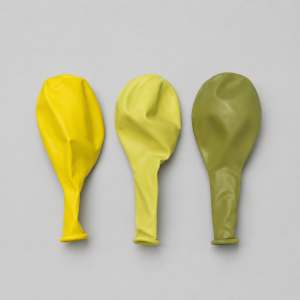 Mixed yellow balloons
