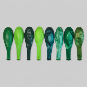 Shades of green balloons