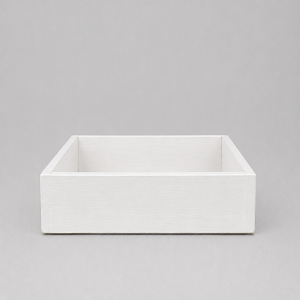 White 30cm flat box