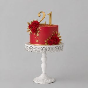 White cake stand
