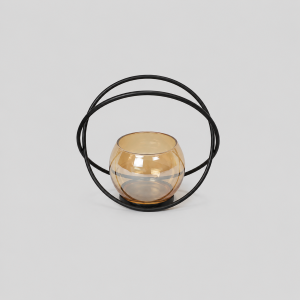 Gold orb vase