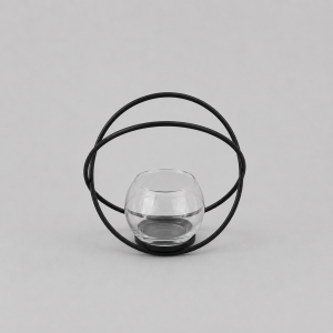 Glass orb vase