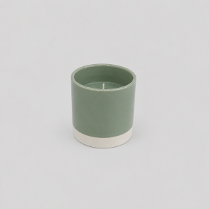 Green tealight vase