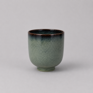 Blue ceramic vase