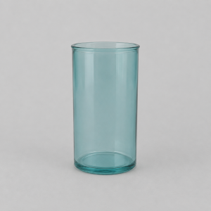 Blue glass vase