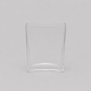 14cm x 13cm square vase