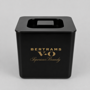 BLACK PLASTIC ICE BUCKET