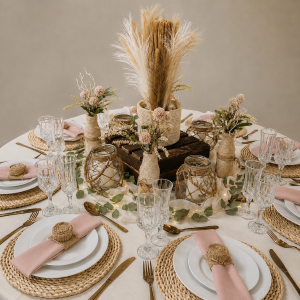 Boho wedding decor
