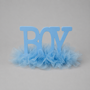 Boy sign light blue