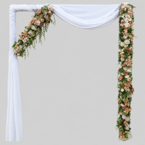 Bridal arch rose gold