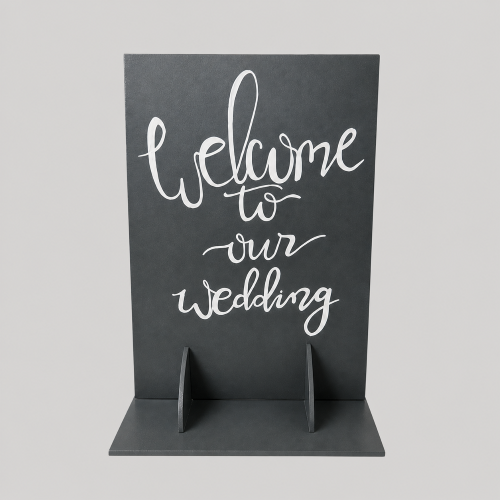 Grey wedding photoboard