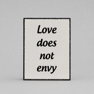 Love does not envy