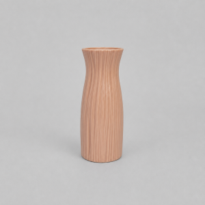 Pink plastic vase