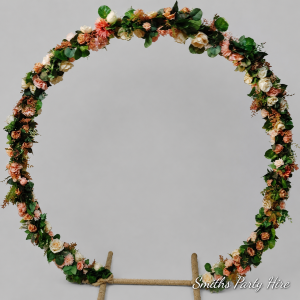 Rose gold flower circle 1.5mtr