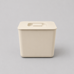 WHITE PLASTIC ICE BUCKET