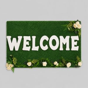 Welcome board green