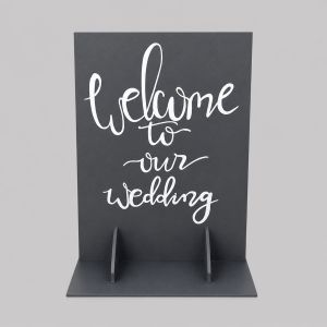 Welcome to our wedding grey