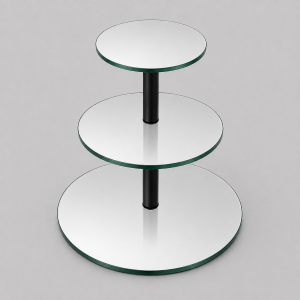 3 tier mirror cup cake stand